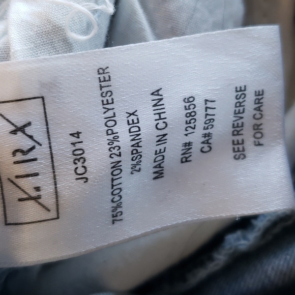 LIVA denim shorts 26 button down Y2K 90s - Picture 4 of 5